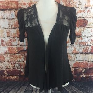 Lace sweater cardigan